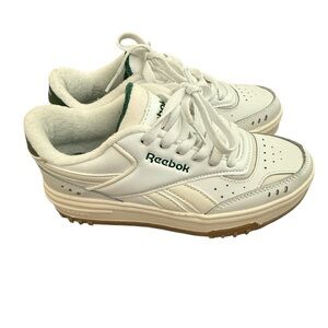 Reebok Women's Club C Vintage Retro Style Sneaker White/Green GALAXY11 30205WWGC